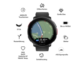 POLAR Vantage V3 Smartwatch | Night Black | S-L